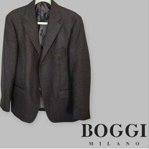 BOGGI Milano Made in Italy  Brown Blazer Suit Jacket Mens Large